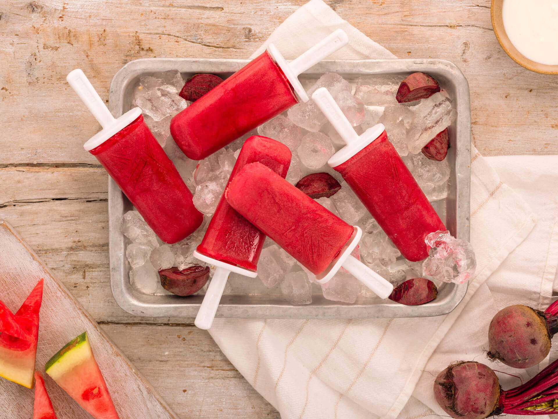 Beetroot & watermelon ice lollies | Piccolo Organic Baby Food