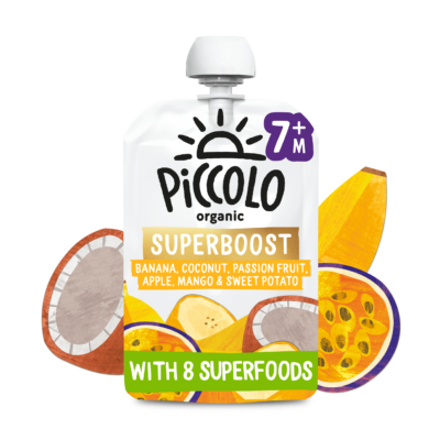 Piccolo Organic Superboost Banana, Mango, Coconut and Passionfruit